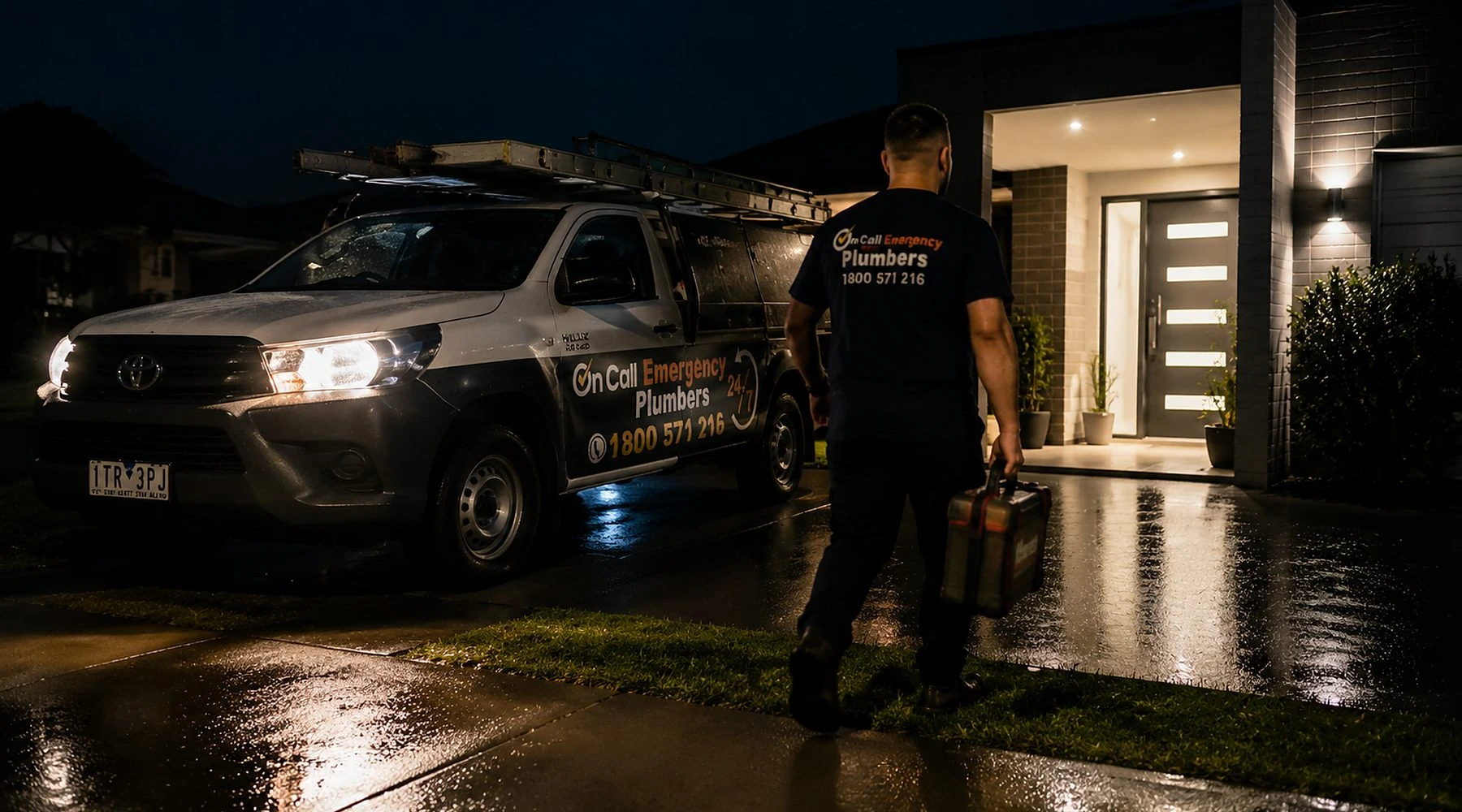 24-hour emergency plumber attending a Camberwell property