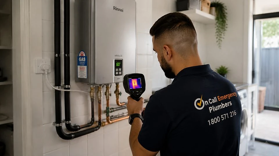 Hot water system service in Camberwell